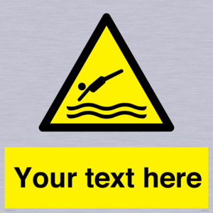 Custom Warning diving area